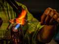 Projected-Colour-Bronze-Werner-Tubbe-Glassblowing Projected-Colour-Bronze-Werner-Tubbe-Glassblowing