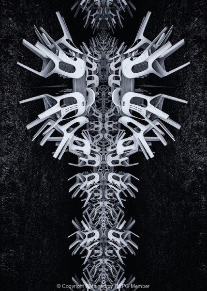 Print-Mono-Jean-Wilson-Stack-Of-Chairs-Gold