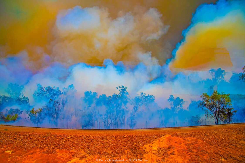 Projected-Colour-Bronze-Werner-Tubbe-Darwin-Bushfire