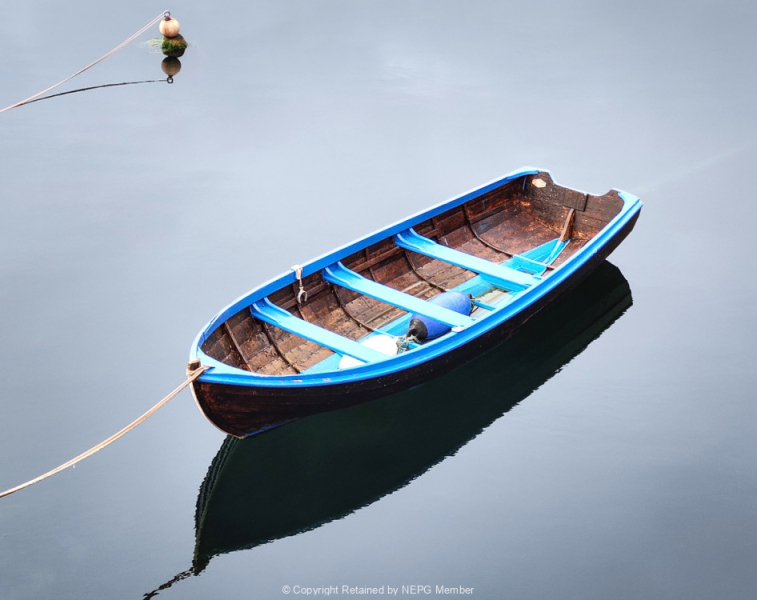 Projected-Colour-The-little-blue-rowboat-Anne-Mead-Bronze