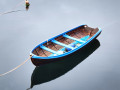 Projected-Colour-The-little-blue-rowboat-Anne-Mead-Bronze Projected-Colour-The-little-blue-rowboat-Anne-Mead-Bronze
