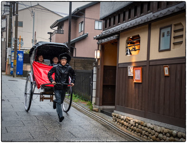 Projected-Subject-Silver-Gordon-Mcdade-Rikky-And-His-Rickshaw-Running-Rapidly-In-The-Rain