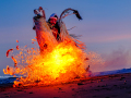Projected-Subject-Silver-Peter-Baughan-Kicking-The-Fire