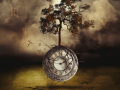 Gold_Open Projected_Mother Nature vs Father Time_Olivia Vincent